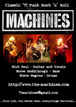 Angels in Exile Graphic Design - Promo Flyer - The Machines - 2006