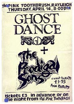 Ghost Dance - Rayleigh - The Pink Toothbrush - 14.04.88 - Advert