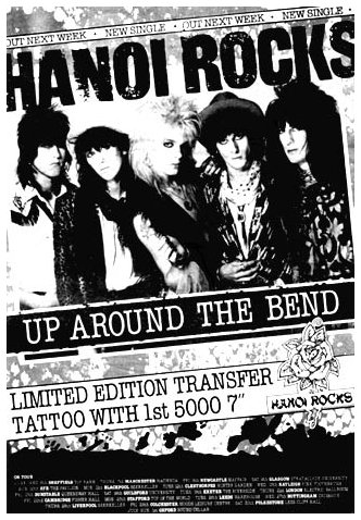 Hanoi Rocks - Up Around The Bend - Music Press Advertisement - 1984