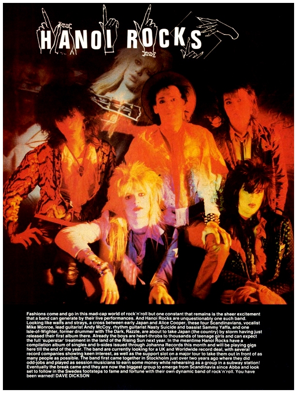 Hanoi Rocks - Noise # 24 - November 1982